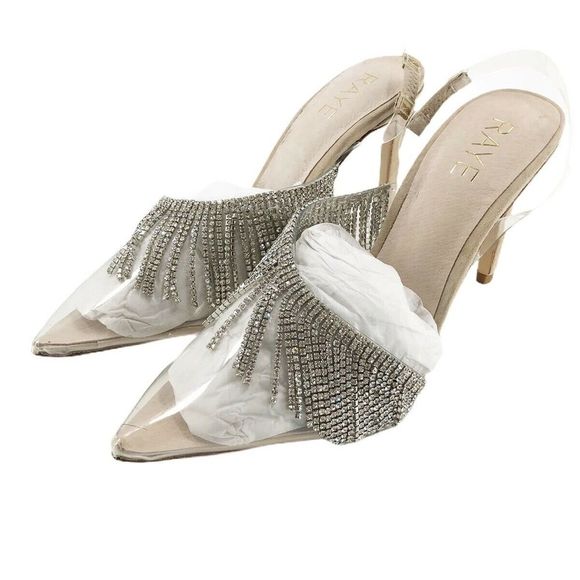 RAYE Glamour Heel in Nude Size 8.5 - Picture 2 of 6